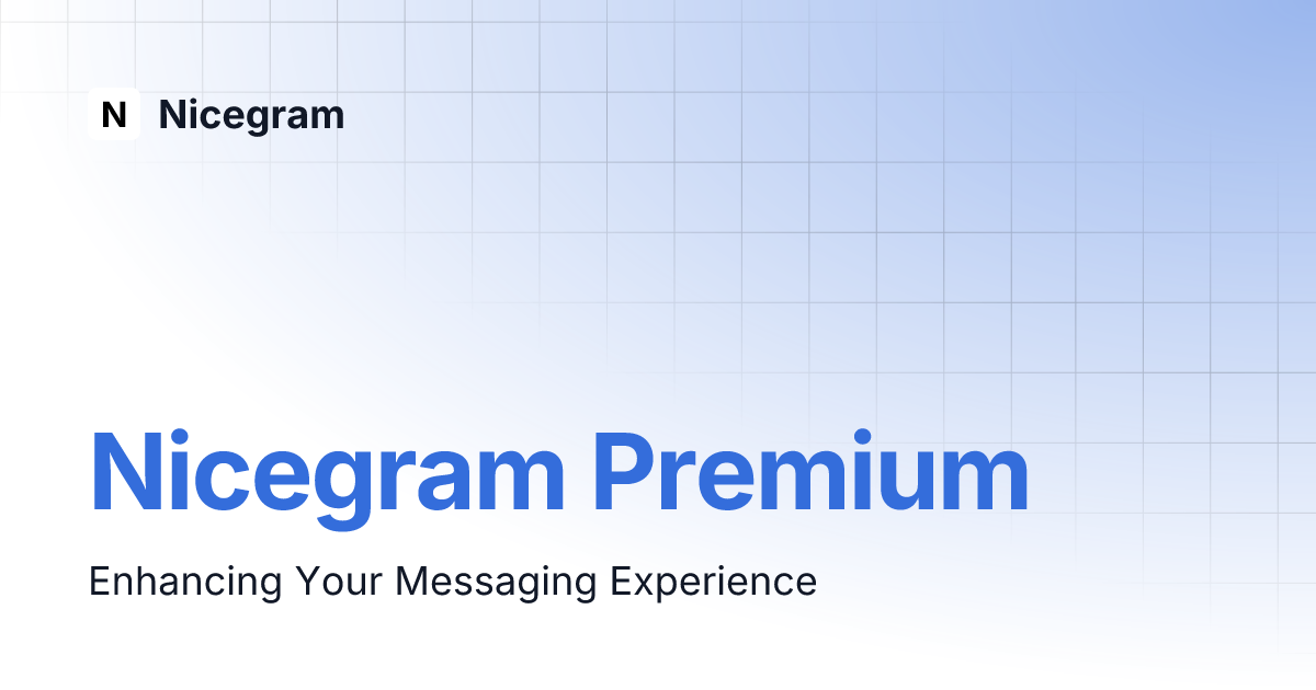 Nicegram Premium Nicegram